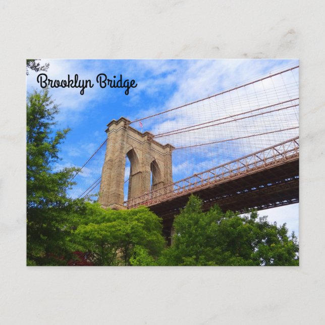 Brooklyn Bridge #1-2 vykort (Framsida)