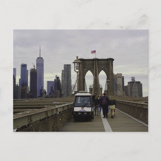 Brooklyn Bridge #4 vykort (Framsida)