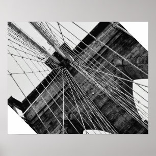 Brooklyn Bridge-Abstrakt Poster