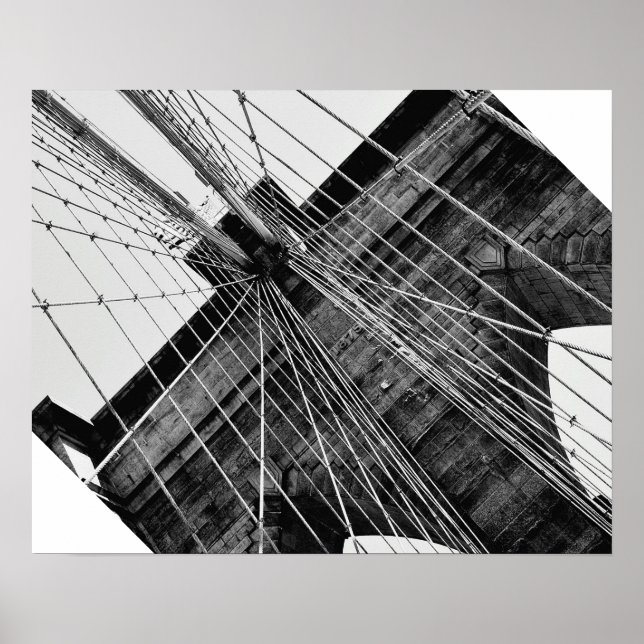 Brooklyn Bridge-Abstrakt Poster (Framsidan)