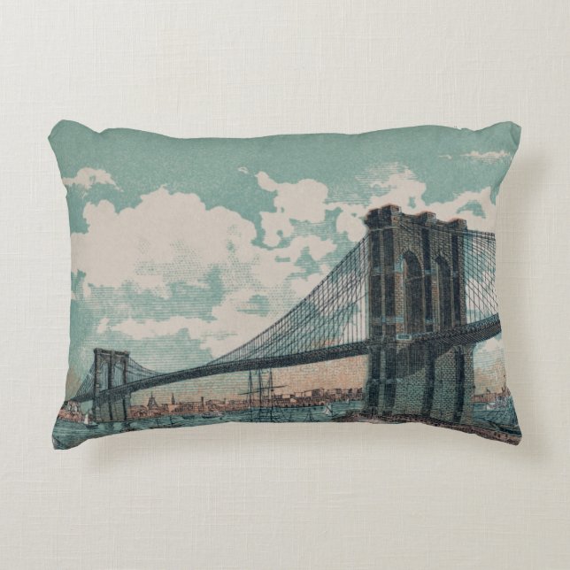 Brooklyn Bridge accent Pillow Prydnadskudde (Framsidan)