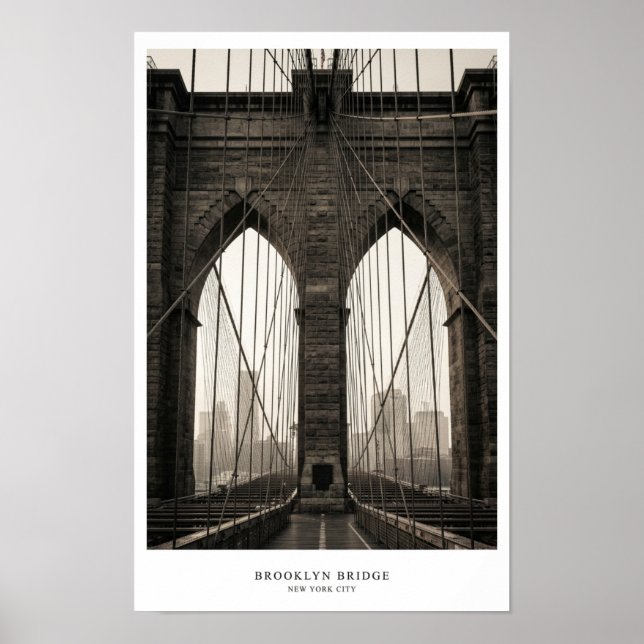 Brooklyn Bridge Affisch (Framsidan)