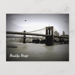 Brooklyn Bridge Art Postkort Vykort