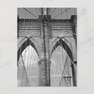 Brooklyn Bridge - B&W-vykort Vykort