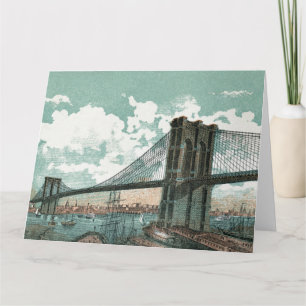 Brooklyn Bridge Big Greeting Card Kort