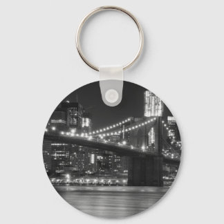 Brooklyn Bridge - Black and White Nyckelring