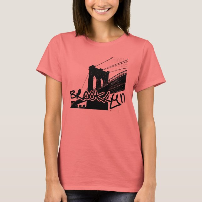 Brooklyn Bridge "Black" T Shirt (Framsida)