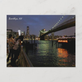 Brooklyn Bridge, Brooklyn, NY-vykort Vykort