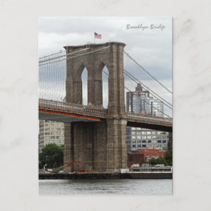 Brooklyn Bridge, Brooklyn, NY-vykort Vykort