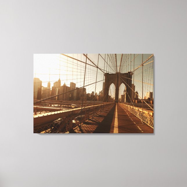 Brooklyn Bridge. Canvastryck (Framsida)