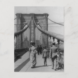 Brooklyn Bridge Crossing Vykort