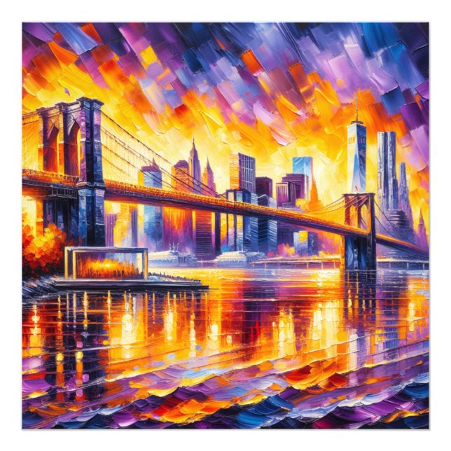 BROOKLYN BRIDGE FOTOTRYCK (Framsidan)