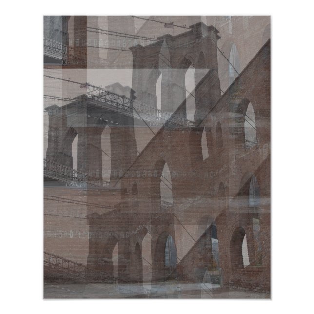 Brooklyn Bridge Fototryck (Framsidan)
