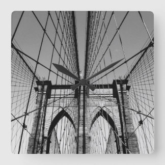 Brooklyn Bridge Fyrkantig Klocka