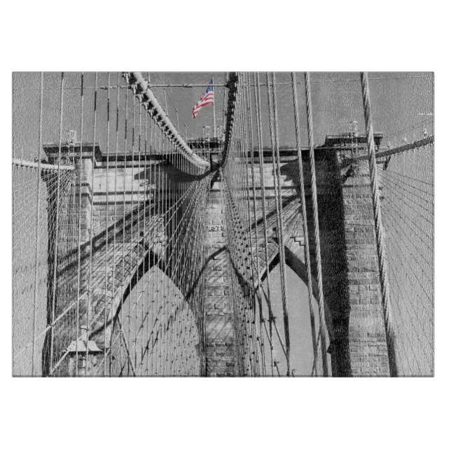 Brooklyn Bridge Glass Caking Board (Framsidan)