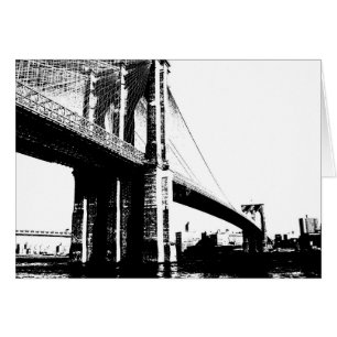 Brooklyn Bridge Hälsningskort