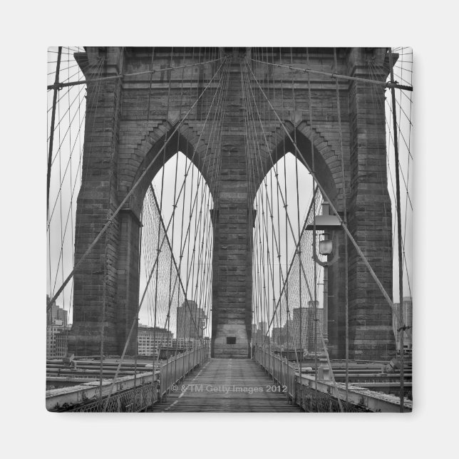 Brooklyn Bridge i New York City Magnet (Framsidan)