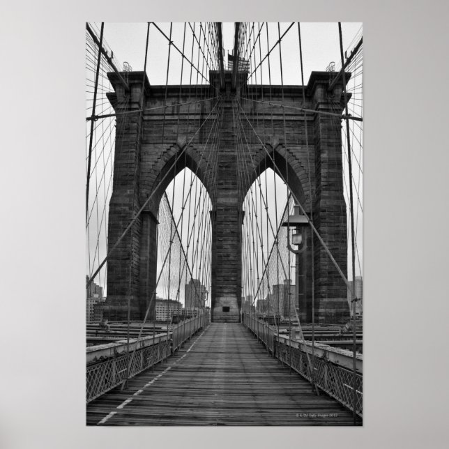 Brooklyn Bridge i New York City Poster (Framsidan)