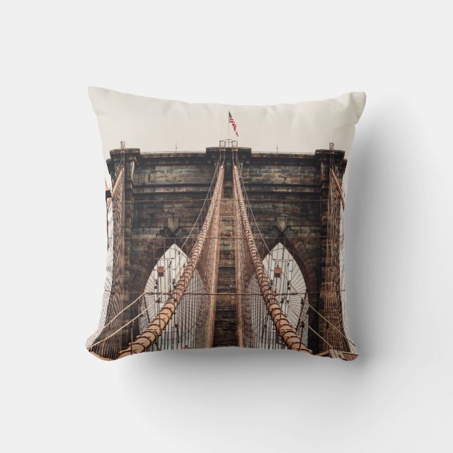 Brooklyn Bridge i New Yorkabstract, america, amer Kudde (Framsida)