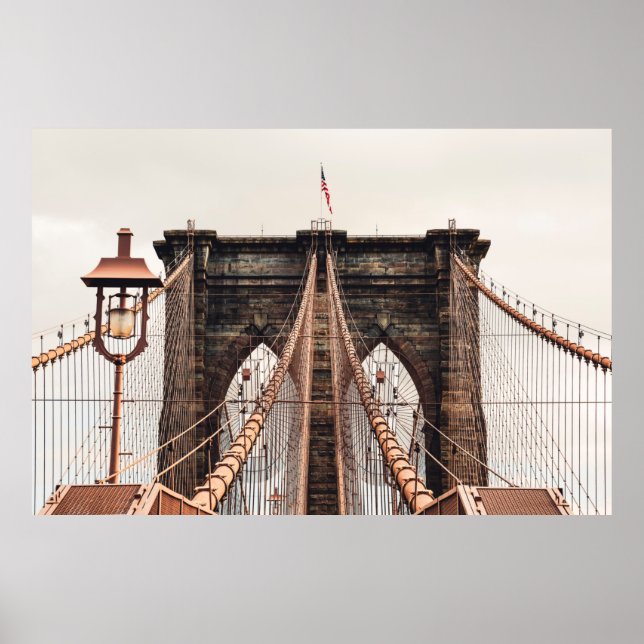 Brooklyn Bridge i New Yorkabstract, america, amer Poster (Framsidan)