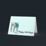 Brooklyn Bridge jul Hanukkah NYC Helgdag Helgkort<br><div class="desc">Kortet är en originalmarkörillustration av ett landmärke i New York City, Brooklyn Bridge, "klädd" för julhelgen. Perfekt för Hanukkah eller jul! Denna illustration av Chanukah finns också på andra produkter. Ser du inte vad du är tittar för? Behöver du hjälp med anpassning? Kontakta Rebecca för att få något designat bara...</div>