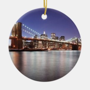 Brooklyn Bridge Julgransprydnad Keramik