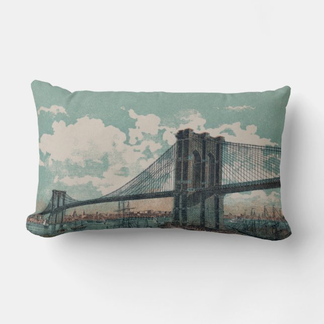 Brooklyn Bridge Lumbar Pillow Lumbarkudde (Framsida)