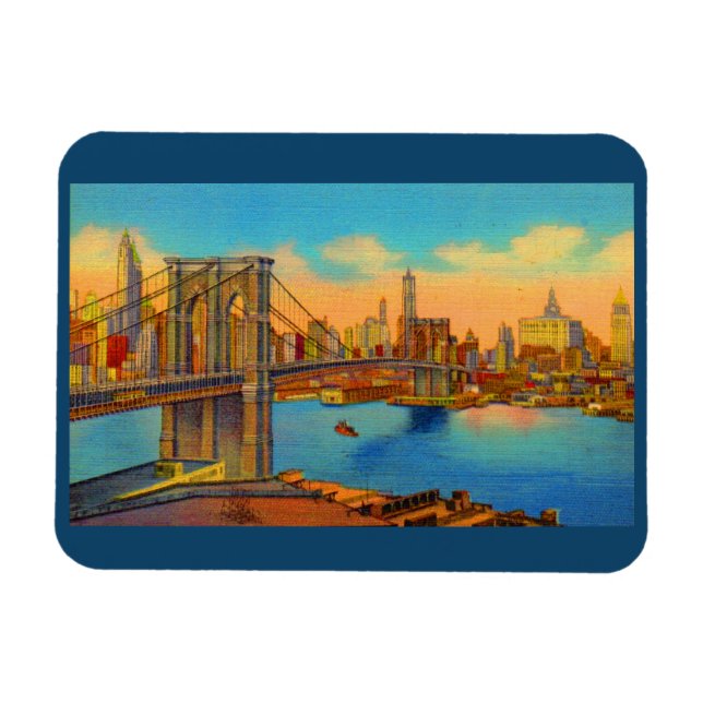 Brooklyn Bridge Magnet (Horisontell)