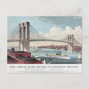 Brooklyn Bridge-målning Vykort