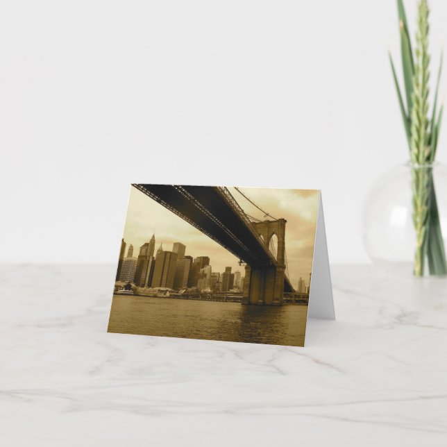 Brooklyn Bridge/Manhattan Kort (Framsida)