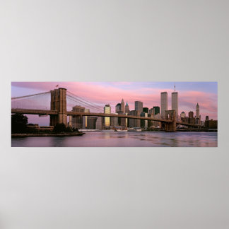 Brooklyn Bridge, morgon, 2000 Poster