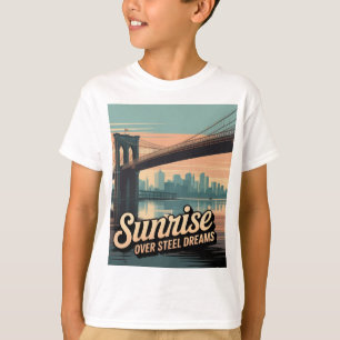 Brooklyn Bridge Morgonpromenad T Shirt