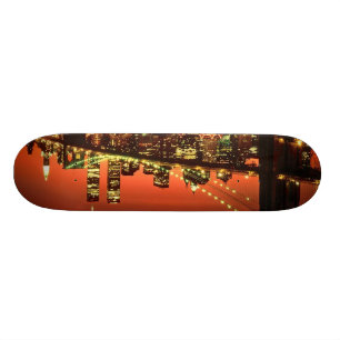 Brooklyn Bridge nattetid Mini Skateboard Bräda 18,7 Cm