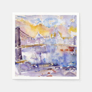 Brooklyn Bridge (New York City) (av John Marin) Pappersservett