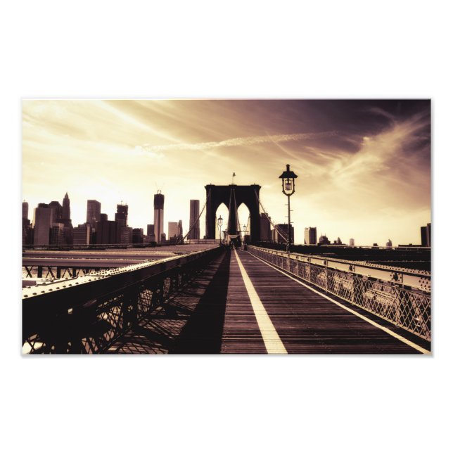 Brooklyn Bridge - New York City Fototryck (Framsidan)