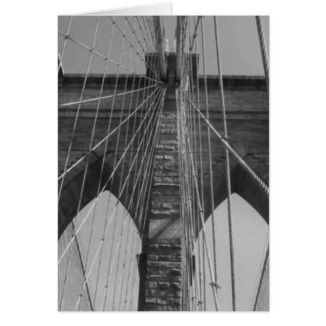 Brooklyn Bridge New York City Hälsningskort (Framsidan)