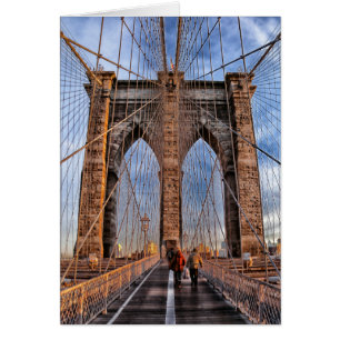 Brooklyn Bridge New York City Hälsningskort