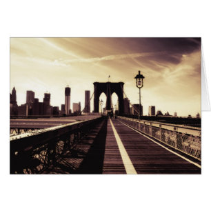 Brooklyn Bridge - New York City Hälsningskort