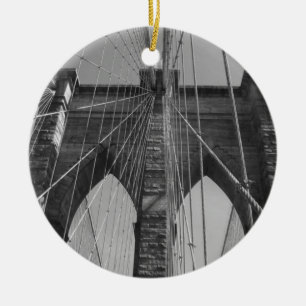 Brooklyn Bridge New York City Julgransprydnad Keramik