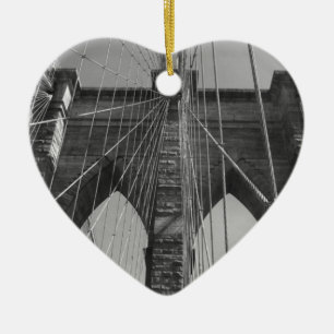 Brooklyn Bridge New York City Julgransprydnad Keramik