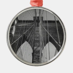 Brooklyn Bridge New York City Julgransprydnad Metall
