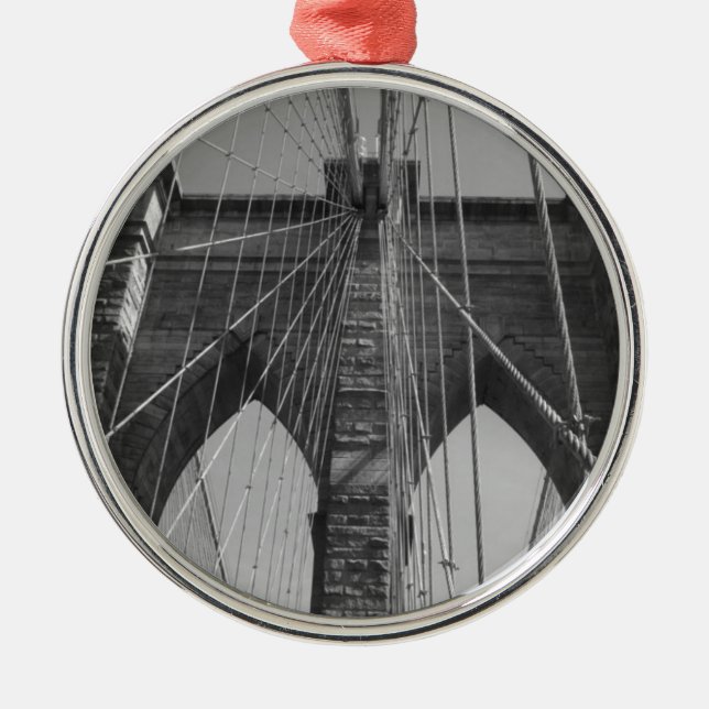 Brooklyn Bridge New York City Julgransprydnad Metall (Framsidan)