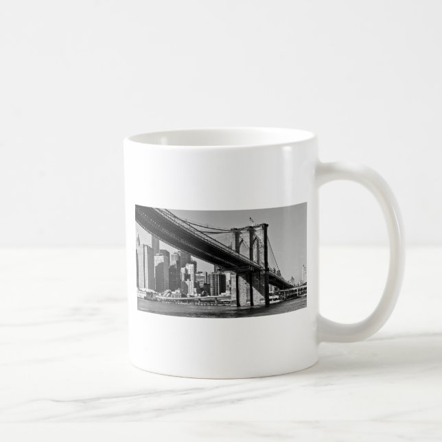 Brooklyn Bridge New York City Kaffemugg (Höger)