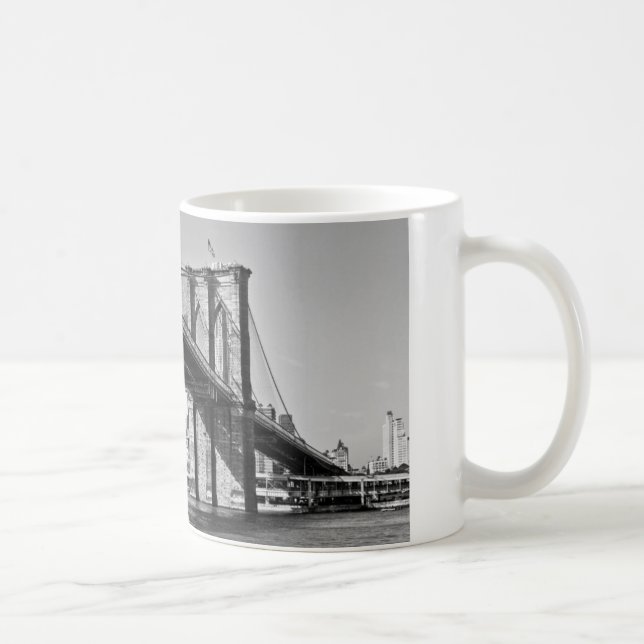 Brooklyn Bridge New York City Kaffemugg (Höger)