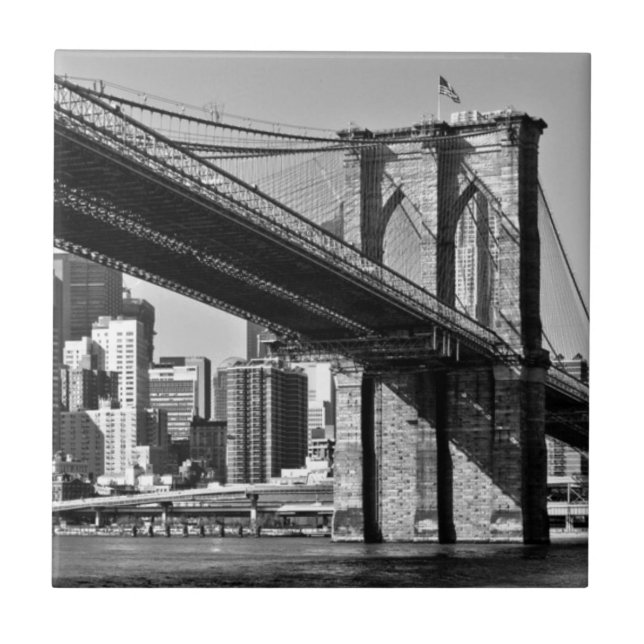 Brooklyn Bridge New York City Kakelplatta (Framsidan)