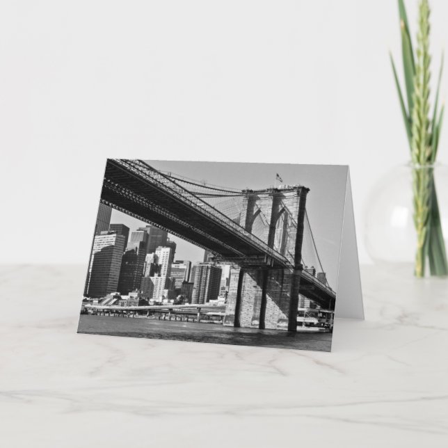 Brooklyn Bridge New York City Kort (Framsida)