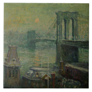 Brooklyn Bridge (New York City Landmark) (NYC) Kakelplatta