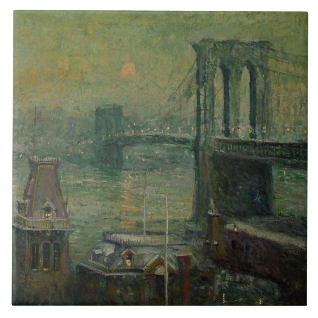 Brooklyn Bridge (New York City Landmark) (NYC) Kakelplatta (Framsidan)