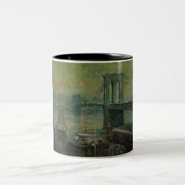 Brooklyn Bridge (New York City Landmark) (NYC) Två-Tonad Mugg