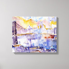 Brooklyn Bridge (New York City Ligcape) Canvastryck